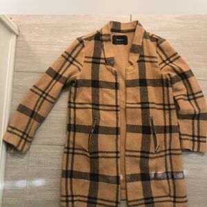 Tan and black soft blazer